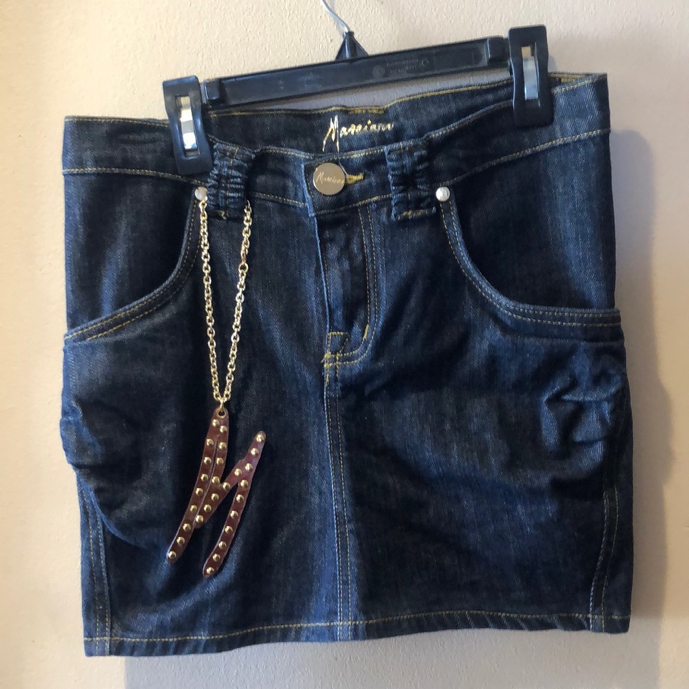 Vintage Marciano Jean scrunch butt skirt